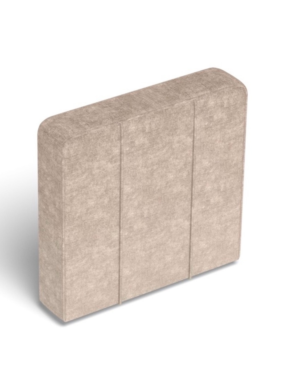 Lovesac Deep Side Cover- Venetian Taupe Corded Velvet